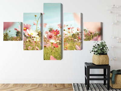 Ljuddämpande tavla - Cosmos flowers in the garden