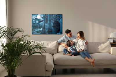 Ljuddämpande tavla - Roman forum by night