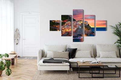 Ljuddämpande tavla - Manarola city in Italy