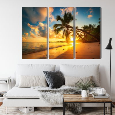 Ljuddämpande tavla - Tropical beach in punta