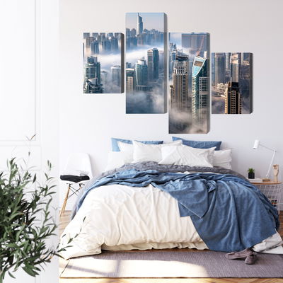 Ljuddämpande tavla - Dubai city panorama