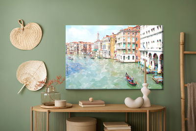 Ljuddämpande tavla - Gondolas and buildings