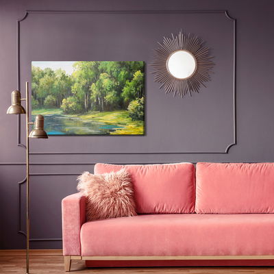 Ljuddämpande tavla - View of the lake