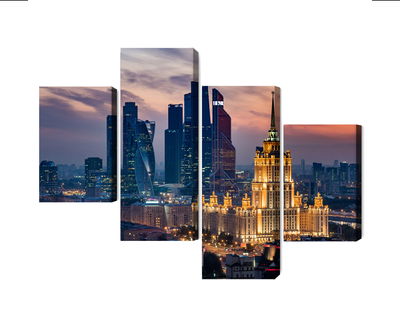 Ljuddämpande tavla - Aerial view of the moscow