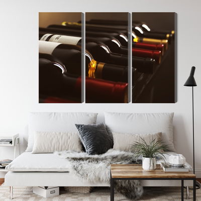 Ljuddämpande tavla - Delicious wine bottles