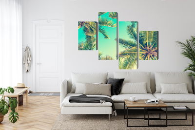 Ljuddämpande tavla - Bottom view of the palm trees