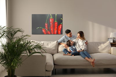 Ljuddämpande tavla - Chilli peppers as painted