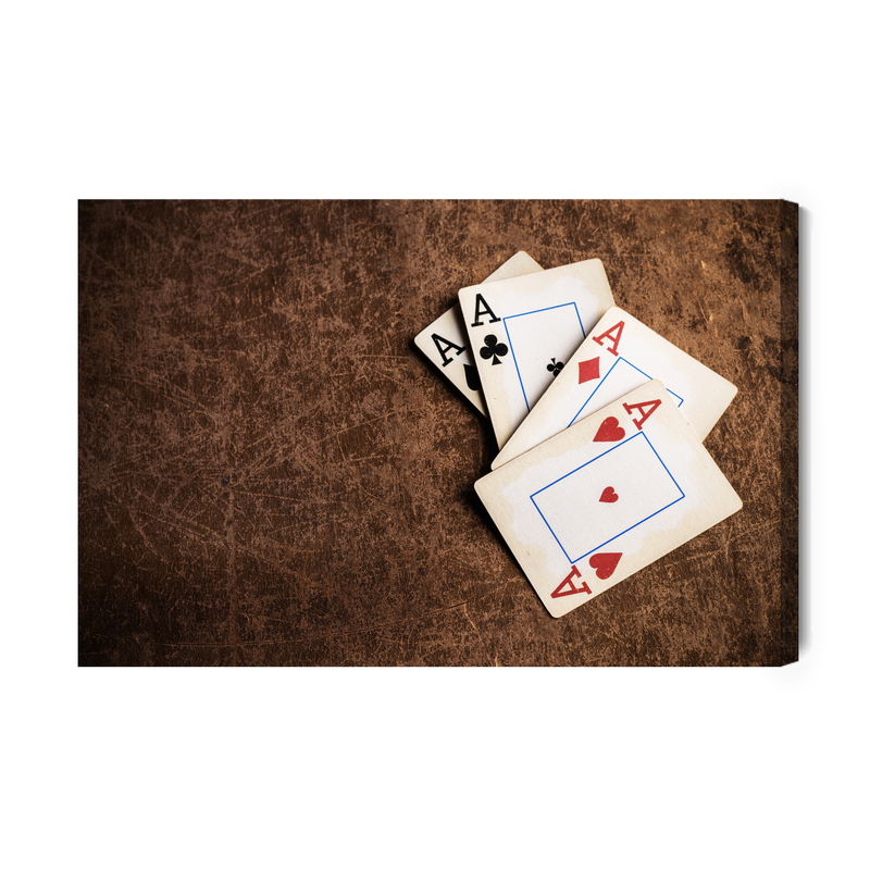 Ljuddämpande tavla - Old playing cards