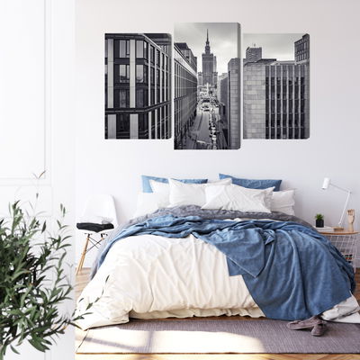 Ljuddämpande tavla - Black and white panorama