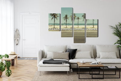 Ljuddämpande tavla - Palm trees on the ipanema