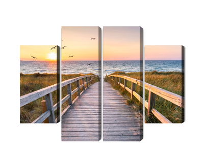 Ljuddämpande tavla - North sea pier 3d