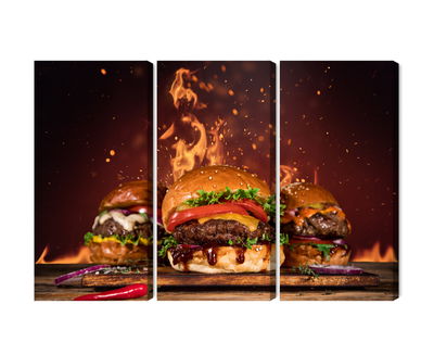 Ljuddämpande tavla - Tasty burgers