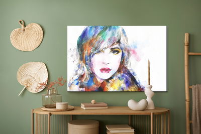 Ljuddämpande tavla - Watercolor portrait