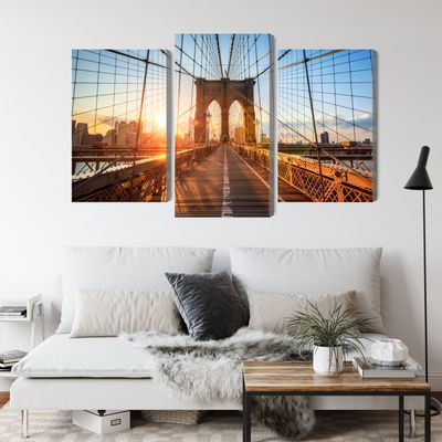 Ljuddämpande tavla - Brooklyn bridge in New York