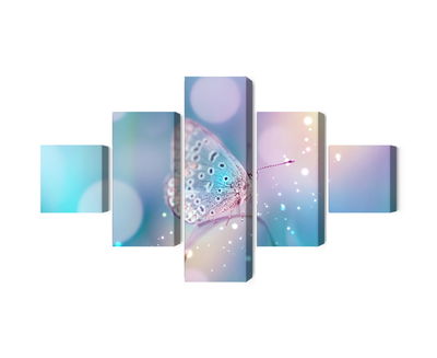 Ljuddämpande tavla - A delicate butterfly