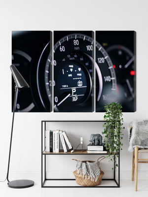 Ljuddämpande tavla - Modern car speedometer