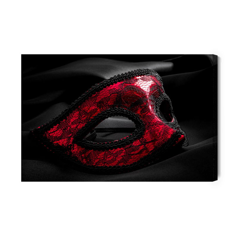 Ljuddämpande tavla - Red carnival mask