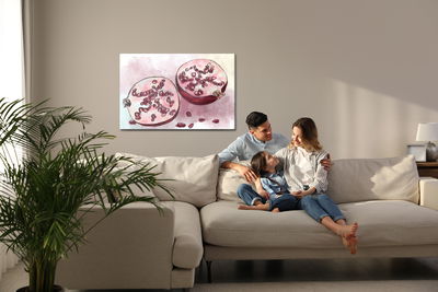 Ljuddämpande tavla - Watercolor grenades