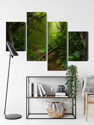 Ljuddämpande tavla - Path in the tropical forest