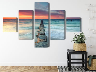 Ljuddämpande tavla - Beautiful sunset over