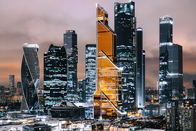 Ljuddämpande tavla - Panorama of moscow city