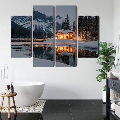 Ljuddämpande tavla - Emerald lake in Canada