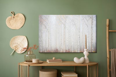 Ljuddämpande tavla - Birch forest in the mist