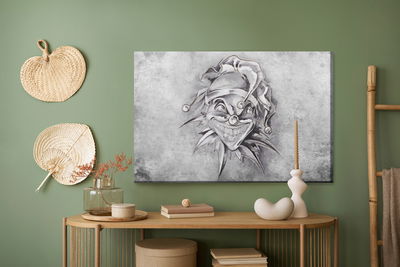 Ljuddämpande tavla - Sketched joker