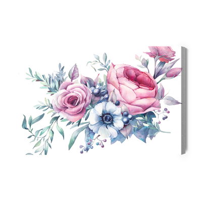 Ljuddämpande tavla - Roses, anemones and berries