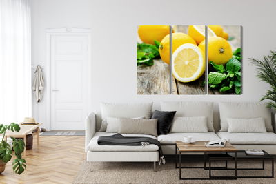 Ljuddämpande tavla - Lemon with mint