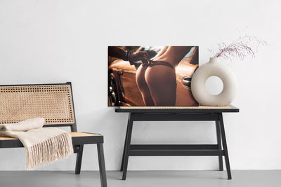 Ljuddämpande tavla - Woman in underwear against