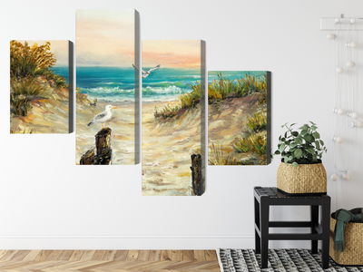 Ljuddämpande tavla - Painted sand dunes