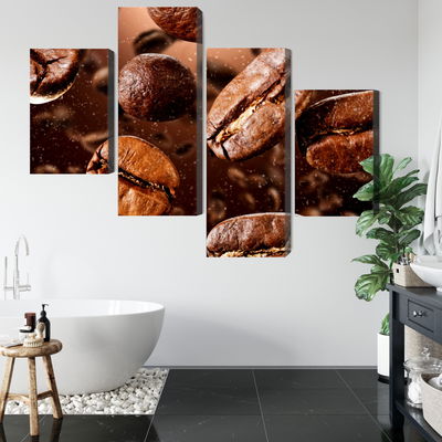 Ljuddämpande tavla - Brown coffee beans