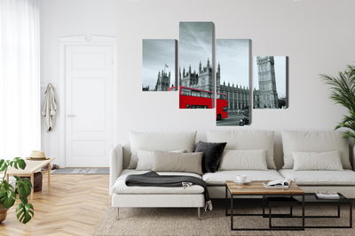 Ljuddämpande tavla - Red London bus