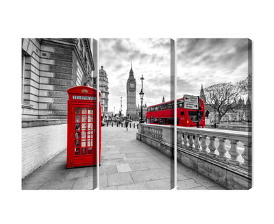 Ljuddämpande tavla - Red phone booth in London