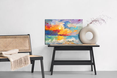 Ljuddämpande tavla - Sea in an abstract style