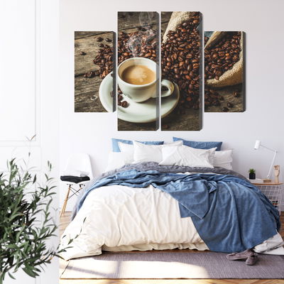 Ljuddämpande tavla - A cup of hot coffee