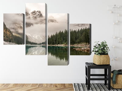 Ljuddämpande tavla - Moraine Lake in banff