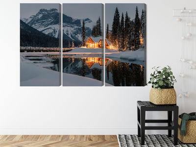 Ljuddämpande tavla - Emerald lake in Canada