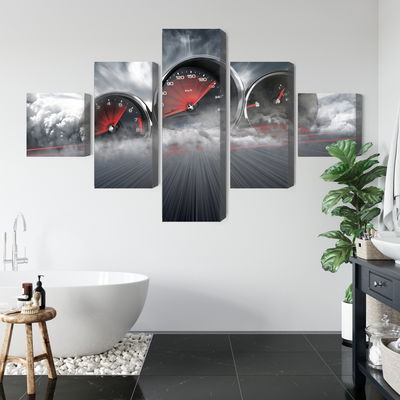 Ljuddämpande tavla - High speed car counters