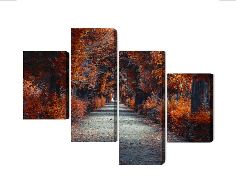 Ljuddämpande tavla - A path deep into the autumn