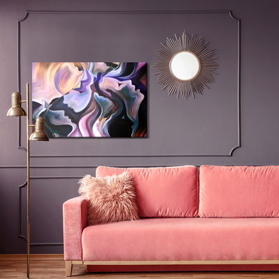 Ljuddämpande tavla - Abstraction and faces