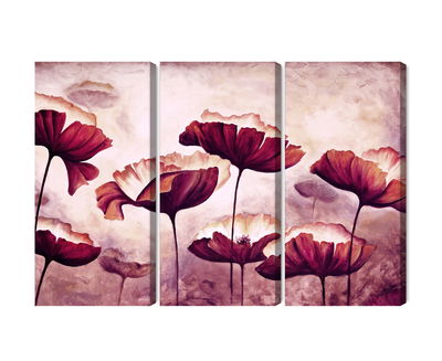 Ljuddämpande tavla - Poppies as painted