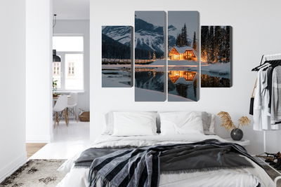 Ljuddämpande tavla - Emerald lake in Canada