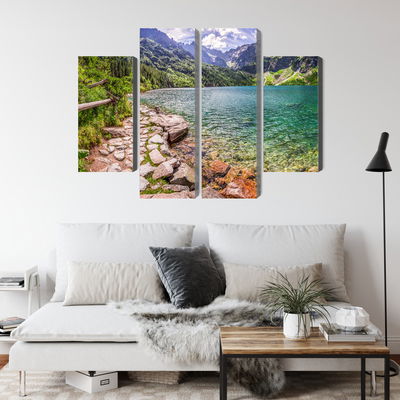 Ljuddämpande tavla - 3d view of the lake