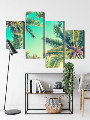 Ljuddämpande tavla - Bottom view of the palm trees