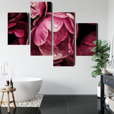 Ljuddämpande tavla - Peony flowers close up 3d