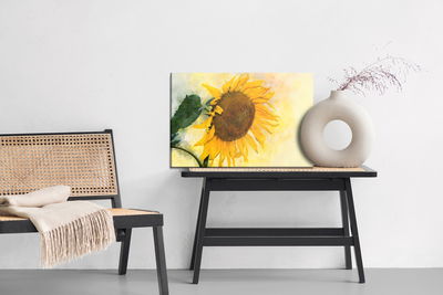 Ljuddämpande tavla - Watercolor sunflower flower