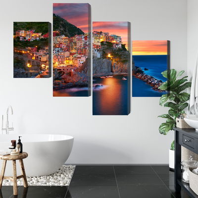 Ljuddämpande tavla - Manarola city in Italy