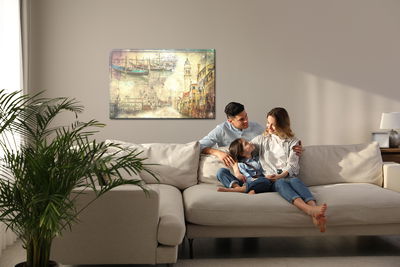 Ljuddämpande tavla - Venice in vintage style